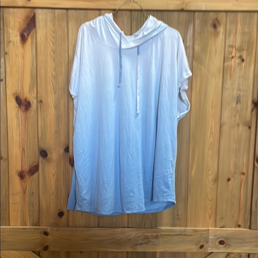 Velocity Sky Blue Hooded Poncho